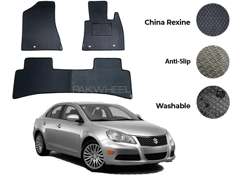 Suzuki Kizashi China Rexine Floor Mat 3PCS - Model 2015-2018