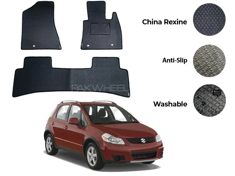 Suzuki SX4 China Rexine Floor Mat 3PCS - Model 2007-2014 Image-1