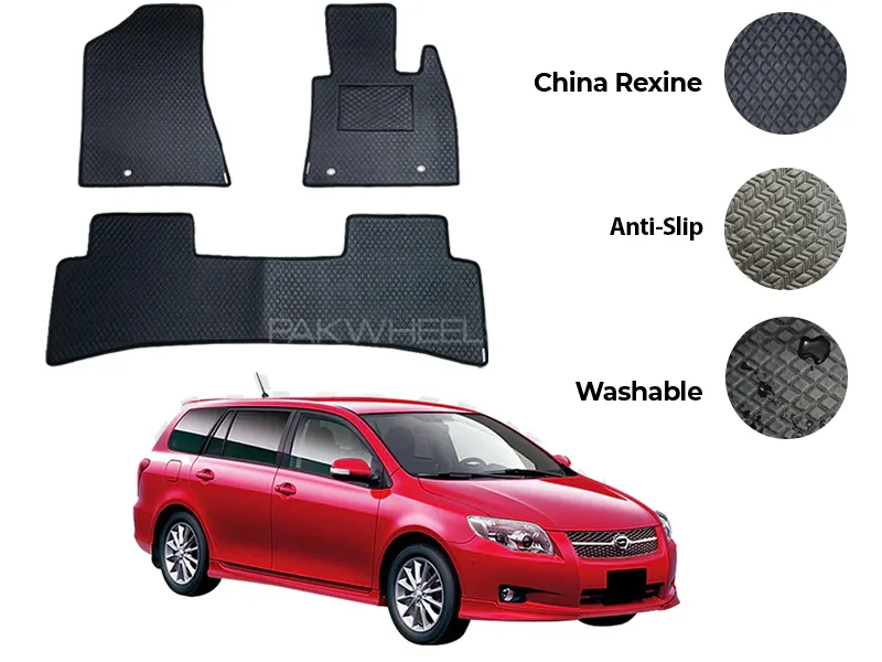 Toyota Corolla Fielder China Rexine Floor Mat 3PCS - Model 2006-2012