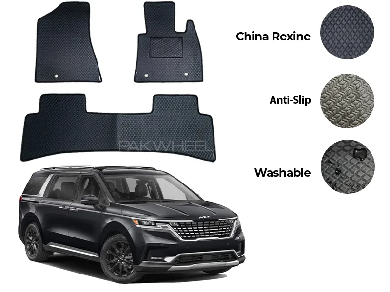 Kia Grand Carnival China Rexine Floor Mat 6PCS - Model 2021-2025 Image-1