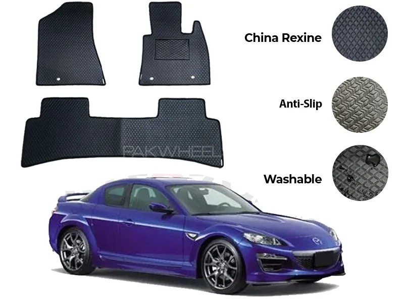 Mazda RX8 China Rexine Floor Mat 3PCS - Model 2003-2012