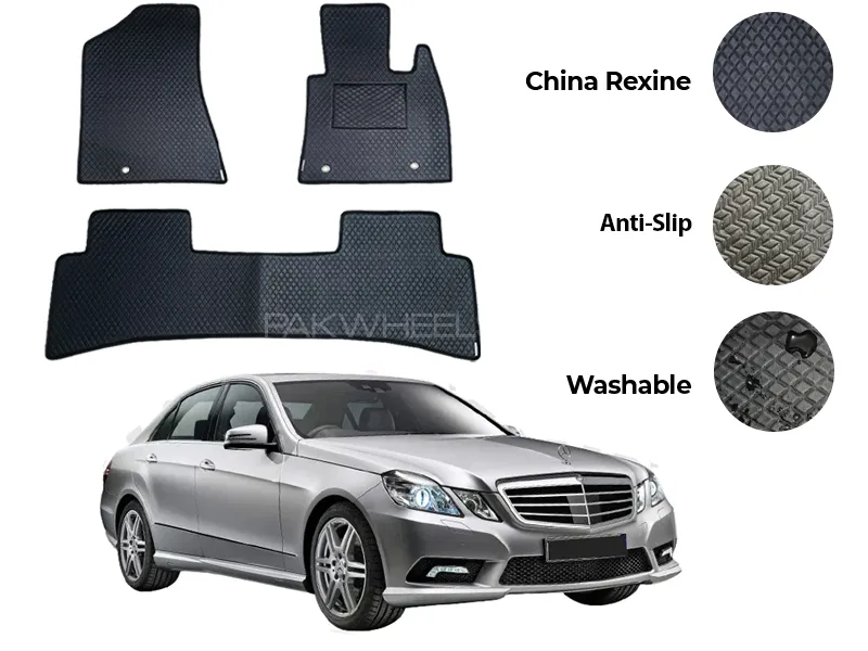 Mercedes E250 China Rexine Floor Mat 5PCS - Model 2009-2025 Image-1
