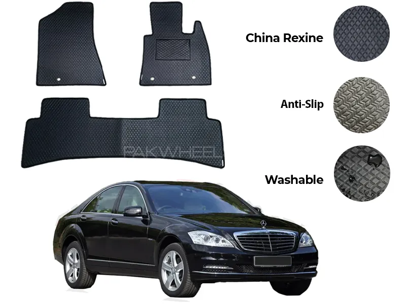 Mercedes S250 China Rexine Floor Mat 3PCS - Model 2005-2013 Image-1