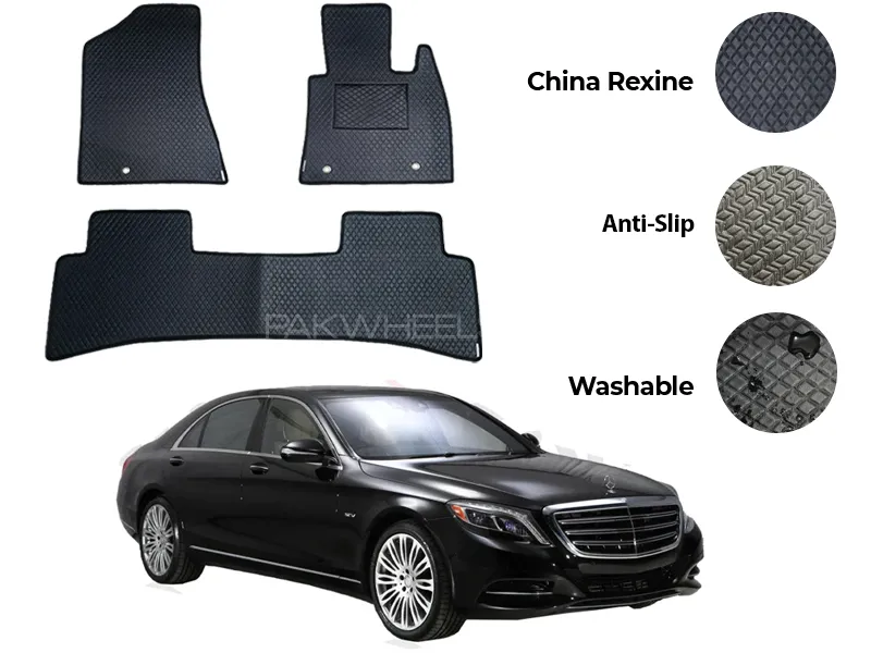 Mercedes S600 China Rexine Floor Mat 3PCS - Model 2005-2013 Image-1