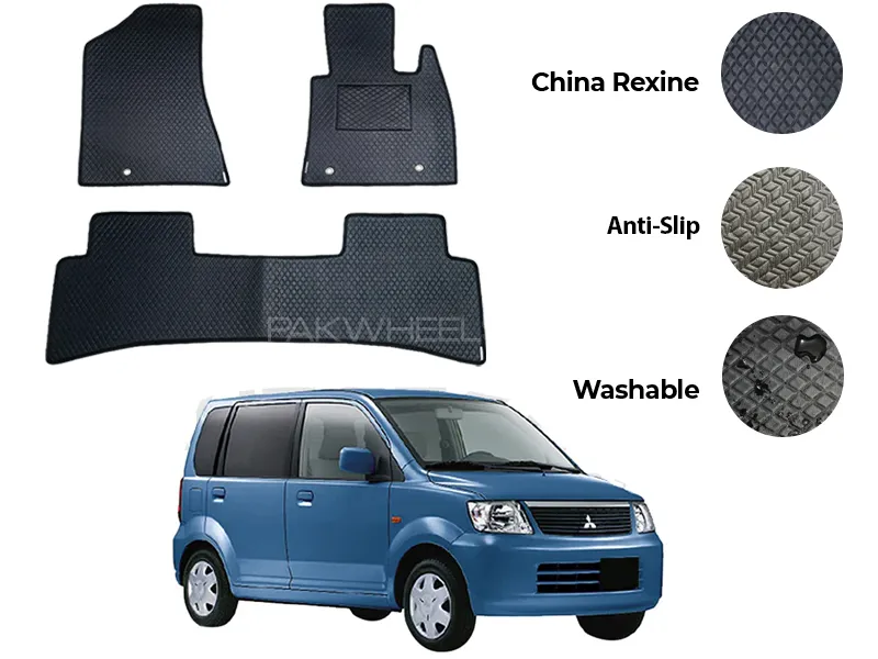 Mitsubishi EK Wagon China Rexine Floor Mat 2PCS - Model 2000-2006 Image-1