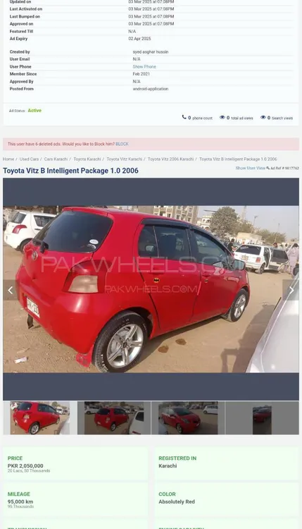 Toyota Vitz 2006 for Sale in Karachi Image-1