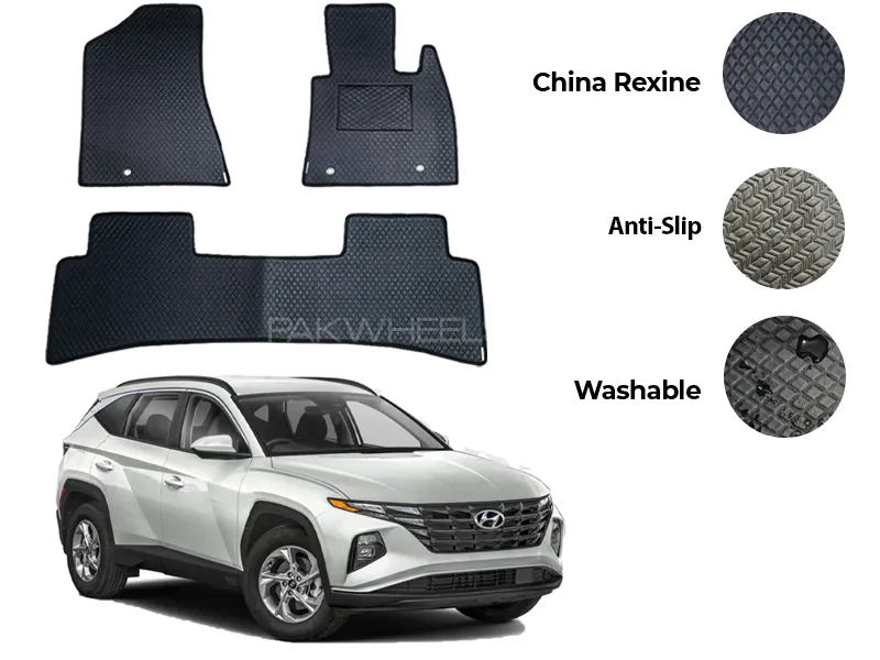Hyundai Tucson China Rexine Floor Mat 3PCS - Model 2020-2024 Image-1