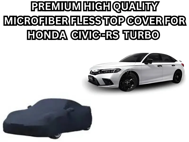 Premium High-Quality Microfiber Fleece Top Cover for Honda Civic 2022–2025 (11th Generation) – Black Image-1