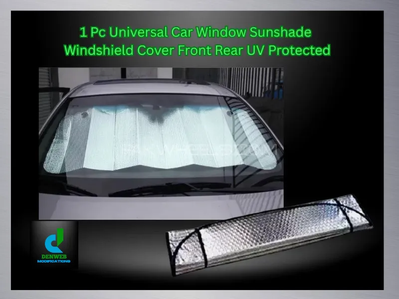 1 Pc Universal Car Window Sunshade Windshield Cover Front Rear UV Protected Image-1
