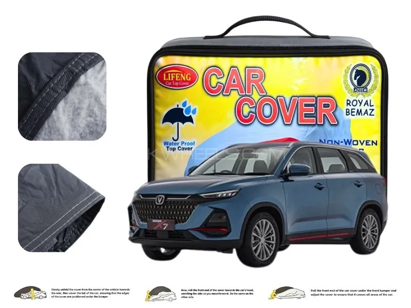 Changan Oshan X7 2022 Double Coated PVC With Cotton Car Cover Image-1