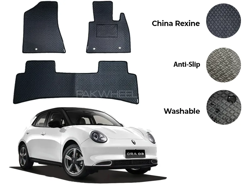 GWM ORA 03 China Rexine Floor Mat 3PCS - Model 2025 Image-1