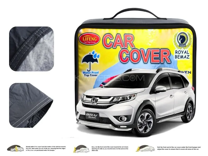 Honda BR-V 2017-2025 Double Coated PVC With Cotton Car Cover Image-1