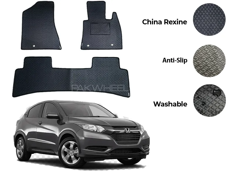 Honda HR-V China Rexine Floor Mat 3PCS - Model 2016-2018 Image-1