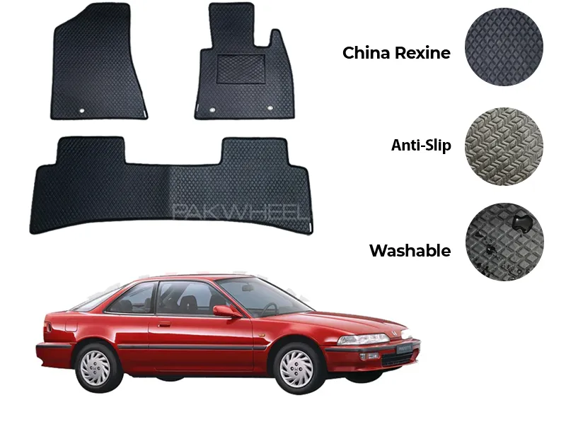 Honda Integra China Rexine Floor Mat 3PCS - Model 1989-1993 Image-1