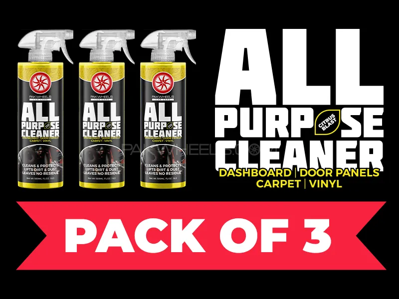 PakWheels All-Purpose Cleaner – Citrus Scent | Car Interior & Exterior Cleaner | APC - Pack Of 3 Image-1