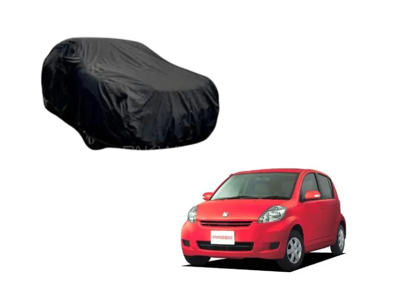 Toyota Passo 2005-2010 Black Coat Parachute Top Cover  Image-1