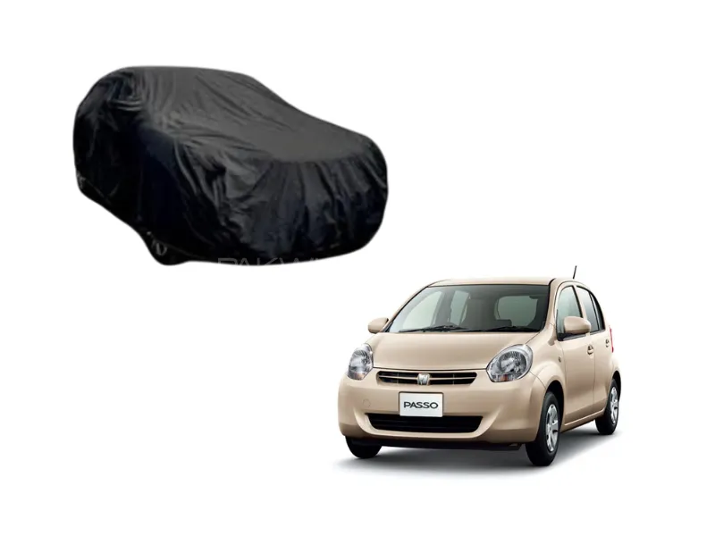 Toyota Passo 2010-2016 Black Coat Parachute Top Cover  Image-1