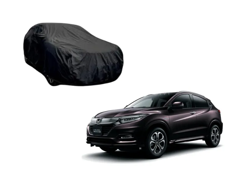 Honda Vezel Black Coat Parachute Top Cover Image-1