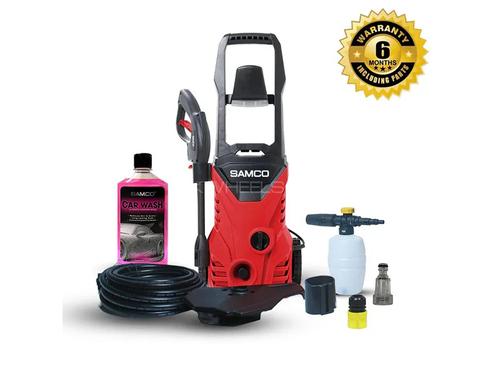 Samco High Pressure Washer And Cleaner 1600 Watts With Foaming Canon Bottle - 130bar | Free Shampoo Samco High Pressure Washer And Cleaner 1600 Watts With Foaming Canon Bottle - 130bar | Free Shampoo