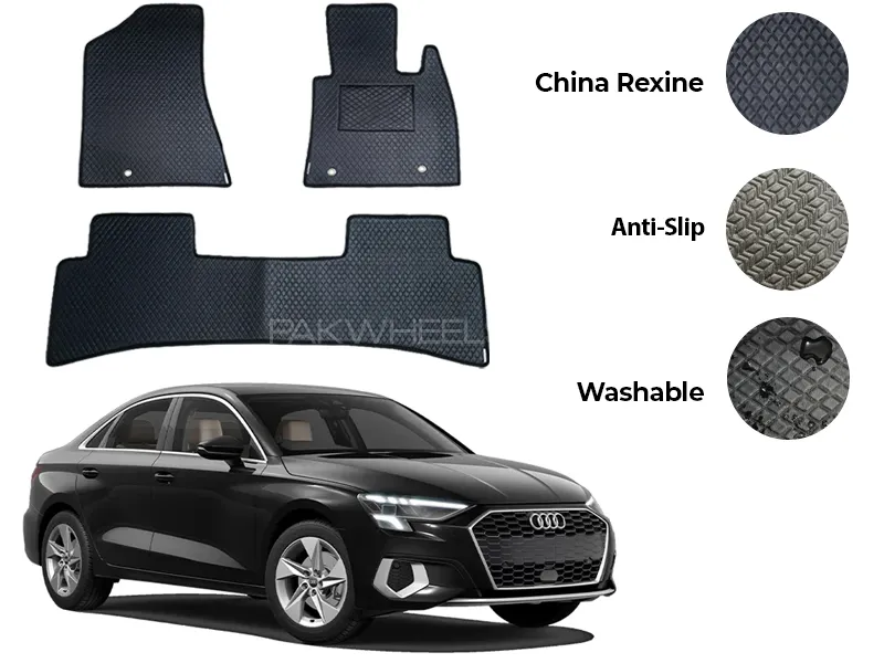 Audi A3 China Rexine Floor Mat 4PCS - Model 2021-2025 Image-1