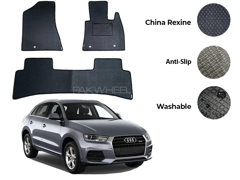Audi Q3 China Rexine Floor Mat 3PCS - Model 2012-2018 Image-1