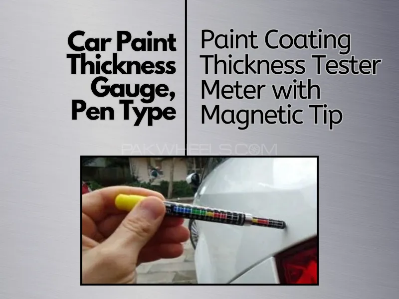 Car Paint Thickness Gauge, Pen Type Paint Coating Thickness Tester Meter with Magnetic Tip Image-1