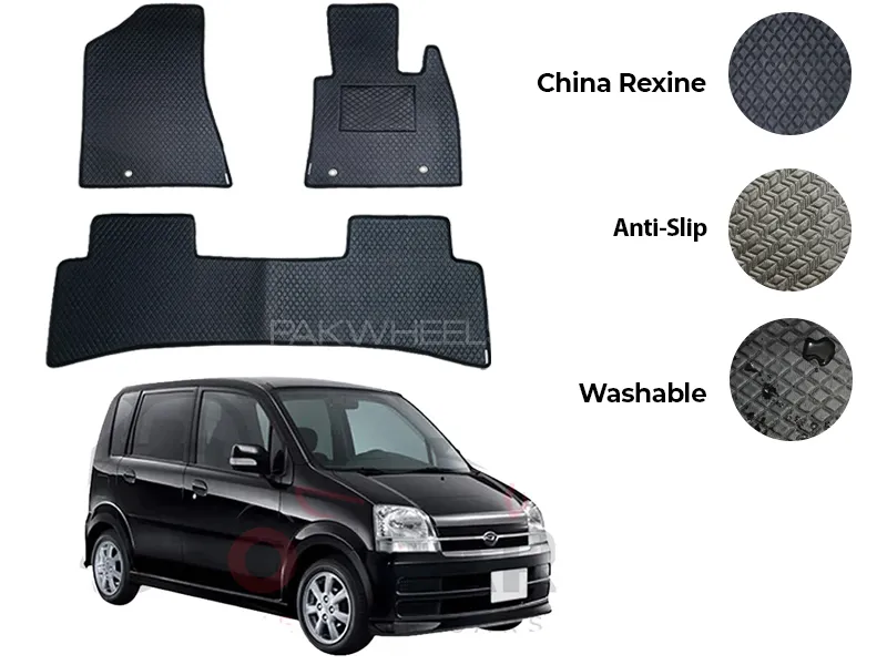 Daihatsu Move China Rexine Floor Mat 3PCS - Model 2002-2005 Image-1