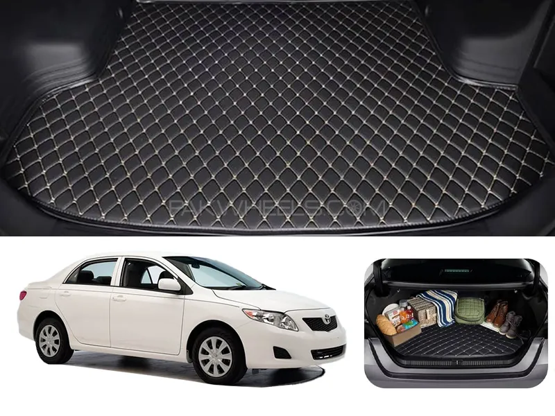 Toyota Corolla 7D Custom Car Trunk Mat - Model 2009-2013 Image-1