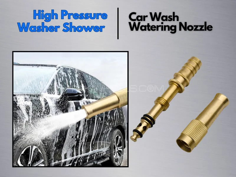 High Pressure Washer Shower Car Wash Water Gun Household Brush Car Watering Nozzle Image-1