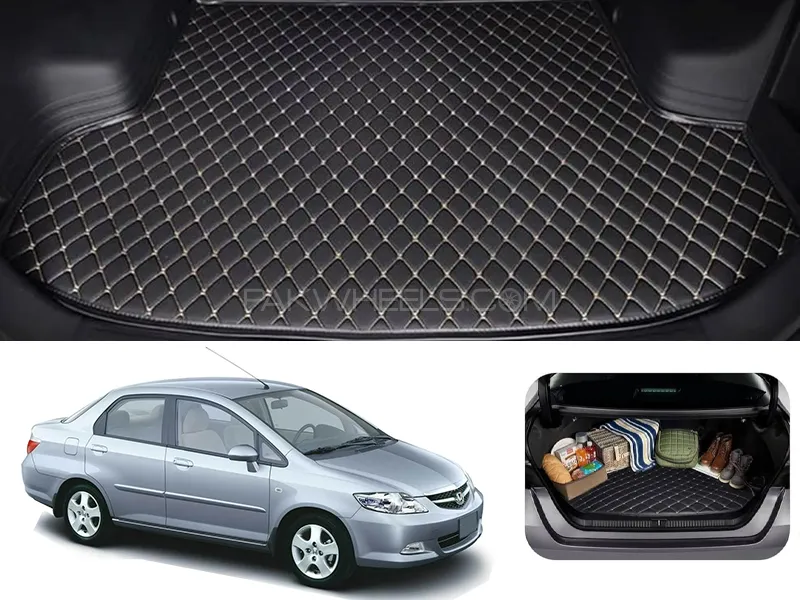 Honda City 7D Custom Car Trunk Mat - Model 2003-2008 Image-1
