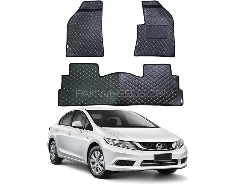 Honda Civic Rebirth 7D Floor Mat ( Flat Style ) Model 2013-2016 Image-1