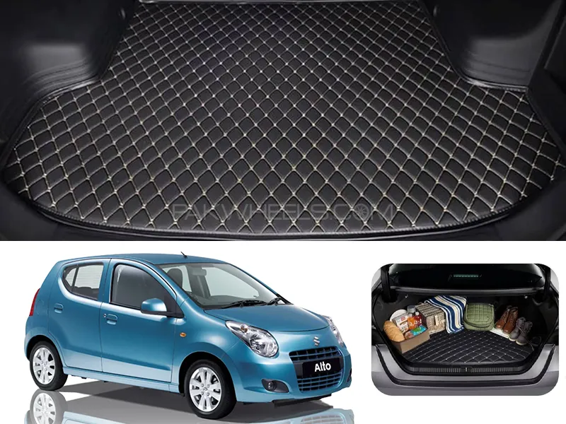 Suzuki Alto Japanese 7D Custom Car Trunk Mat - Model 2009-2014 Image-1