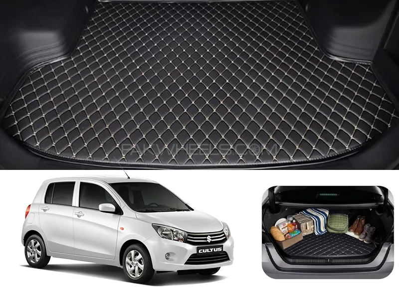 Suzuki Cultus 7D Custom Car Trunk Mat - Model 2017-2025 Image-1