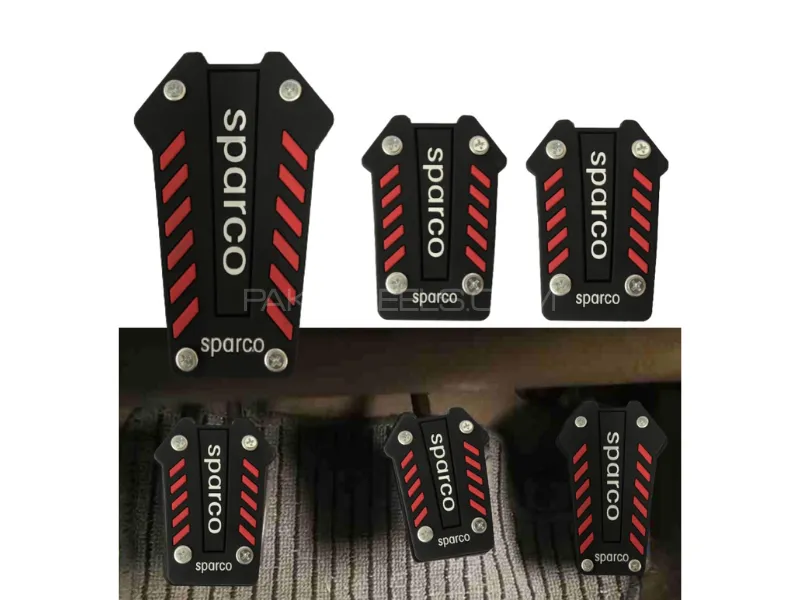 Universal Sparco Anti Slip Pedals Cover Set Image-1
