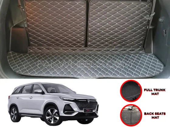 Changan Oshan X7 Custom Car Complete 7D Cabine Mat | Complete 7d Trunk Room Mat- Model 2022-2025 Image-1