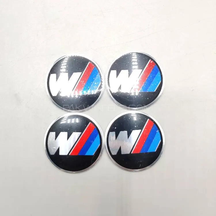Universal 4.5mm Metal patri Wheel Logo in Premium Quality 4 Pcs Set Image-1