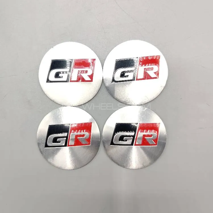 Universal 5.6mm Metal patri Wheel Logo in Premium Quality 4 Pcs Set Image-1