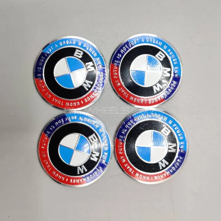 Universal 6.0mm Metal patri Wheel Logo in Premium Quality 4 Pcs Set Image-1