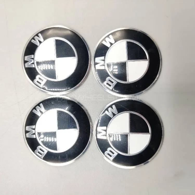 Universal 6.0mm Metal patri Wheel Logo in Premium Quality 4 Pcs Set Image-1