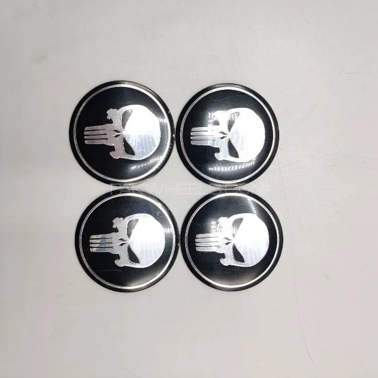 Universal 6.0mm Metal patri Wheel Logo in Premium Quality 4 Pcs Set Image-1