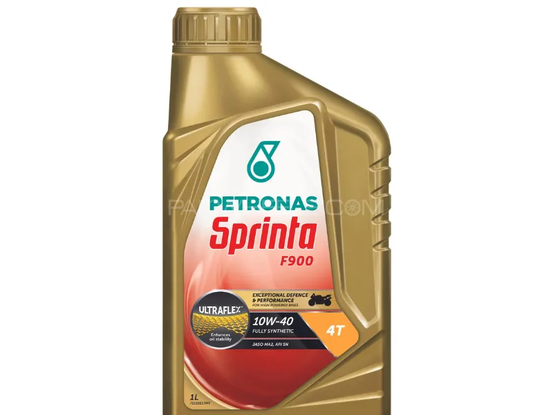 Petronas 10W-40 10W-40 Sprinta F 900 Fully Synthetic Sn Jaso Ma2 Bike Engine Motor Oil 1 Litre Image-1