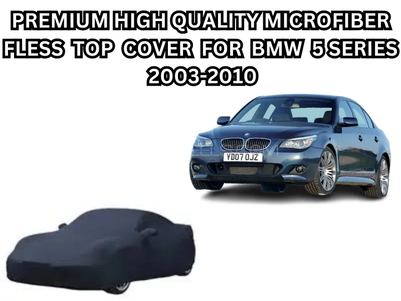 Premium Waterproof Microfiber Fleece Top Cover for BMW 5 Series (2003–2010) Image-1