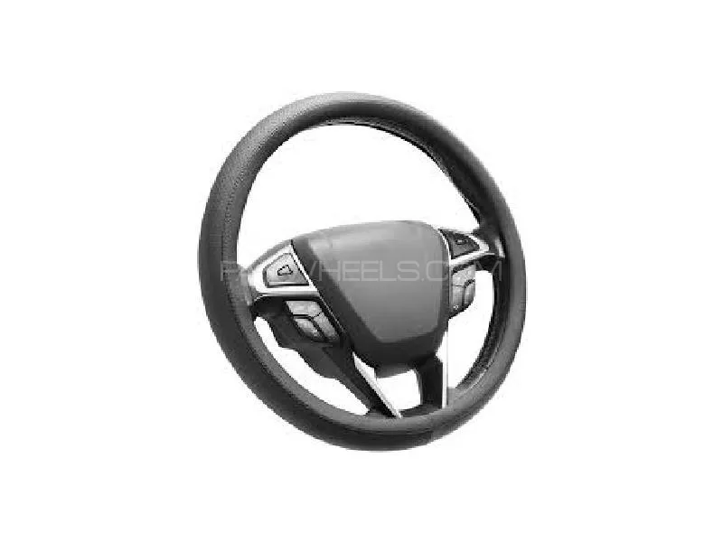 Premium Black Steering Wheel Cover – Universal Fit, Anti-Slip, Odor-Free, Comfortable Grip Image-1
