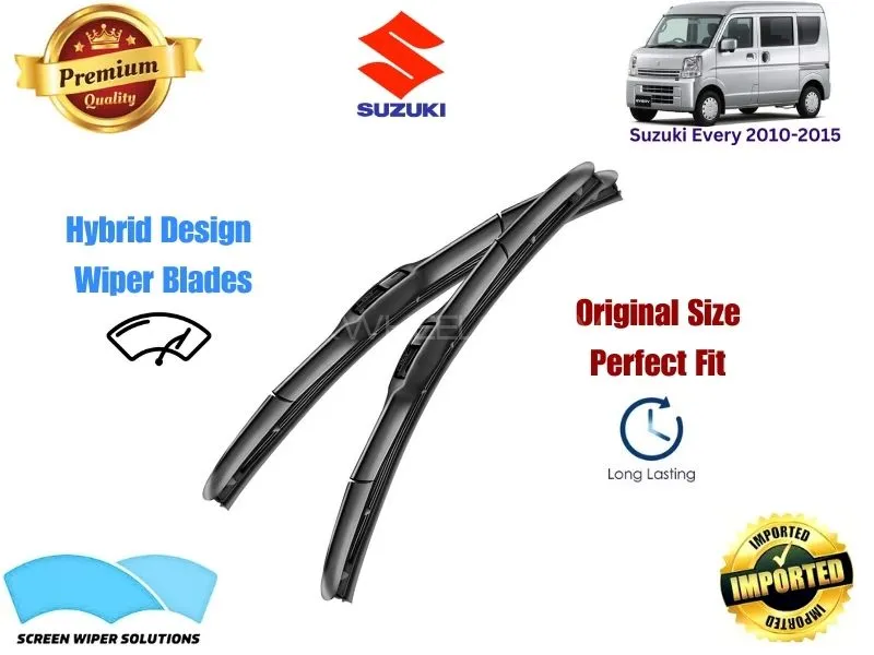Suzuki Every 2010-2015 Aero Design Soft Wiper Blade set - Premium Quality Image-1