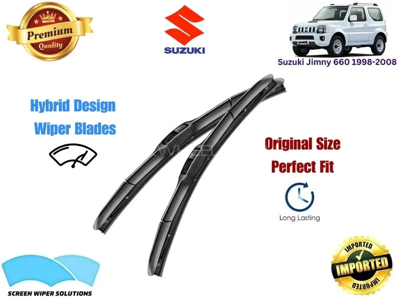 Suzuki Jimny 660 1998-2008 Aero Design Soft Wiper Blade set - Premium Quality Image-1