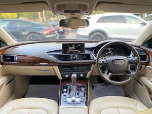 Audi A7 Sportback 50 Quattro
Executive Edition 
Manufacturing: 2014 
Model year: 2015 on all papers
Mileage: 35,900 km
Reg: Karachi 

*Sunroof 
*Power Spoiler
*Bose Sound System 
*Leather Electric Seats
*Memory Seats
*Power Boot
*Matrix LED Lights

Calling and Visiting Hours

Monday to Saturday

11:00 AM to 7:00 PM