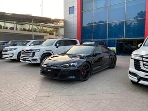 Audi etron GT 
Model: 2022 
Mileage: 4,000 km 
Reg: 2022 khi 

*PPF Coated 
*Black with truffle brown interior
*Front sports pro seats
*Front ventilated seats
*Privacy glass (dark tinted windows) 
*Interior in Nappa leather/Dinamica microfibres
*Perforated leather with honeycomb stitch 
*Bang & Olufsen 3D sound system
*Adaptive air suspension 
*Decorative inserts in Matte Carbon Twill

Calling and Visiting Hours. 

Monday to Saturday

11:00 AM to 7:00 PM