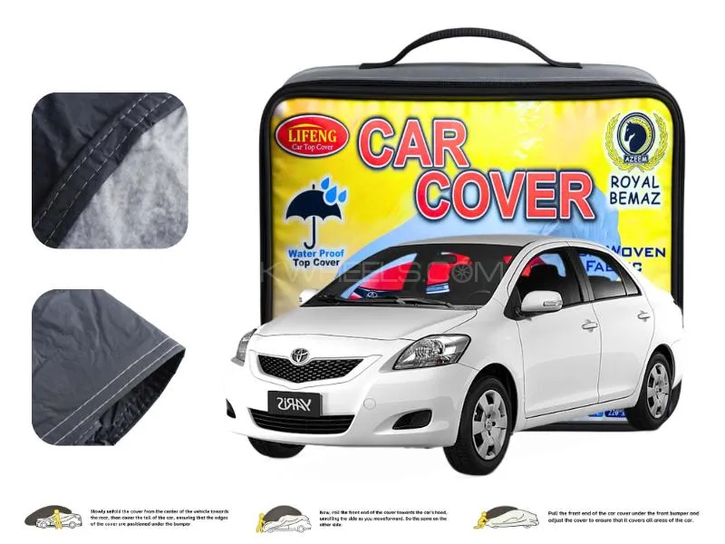 Toyota Belta 2006 Double Coat PVC With Cotton Car Cover Image-1