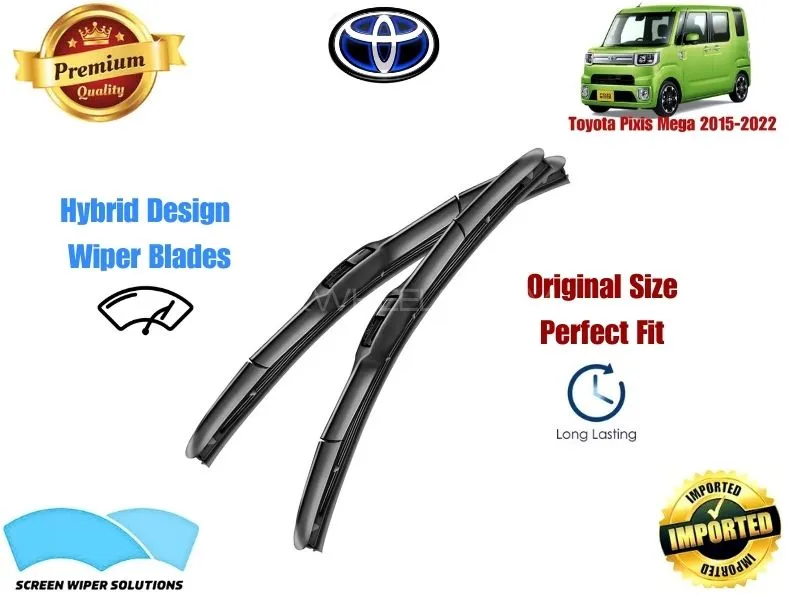 Toyota Pixis Mega 2015-2022 Aero Design Soft Wiper Blade set - Premium Quality Image-1