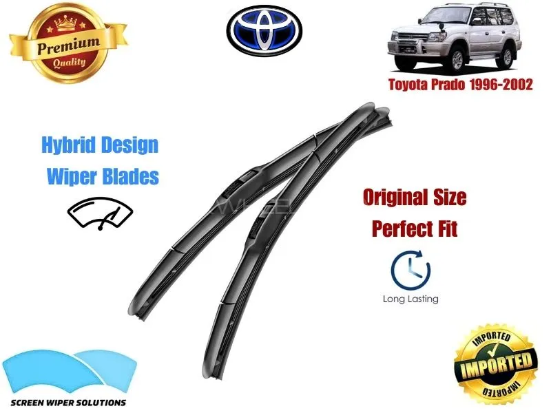 Toyota Prado 1996-2002 Aero Design Soft Wiper Blade set - Premium Quality Image-1
